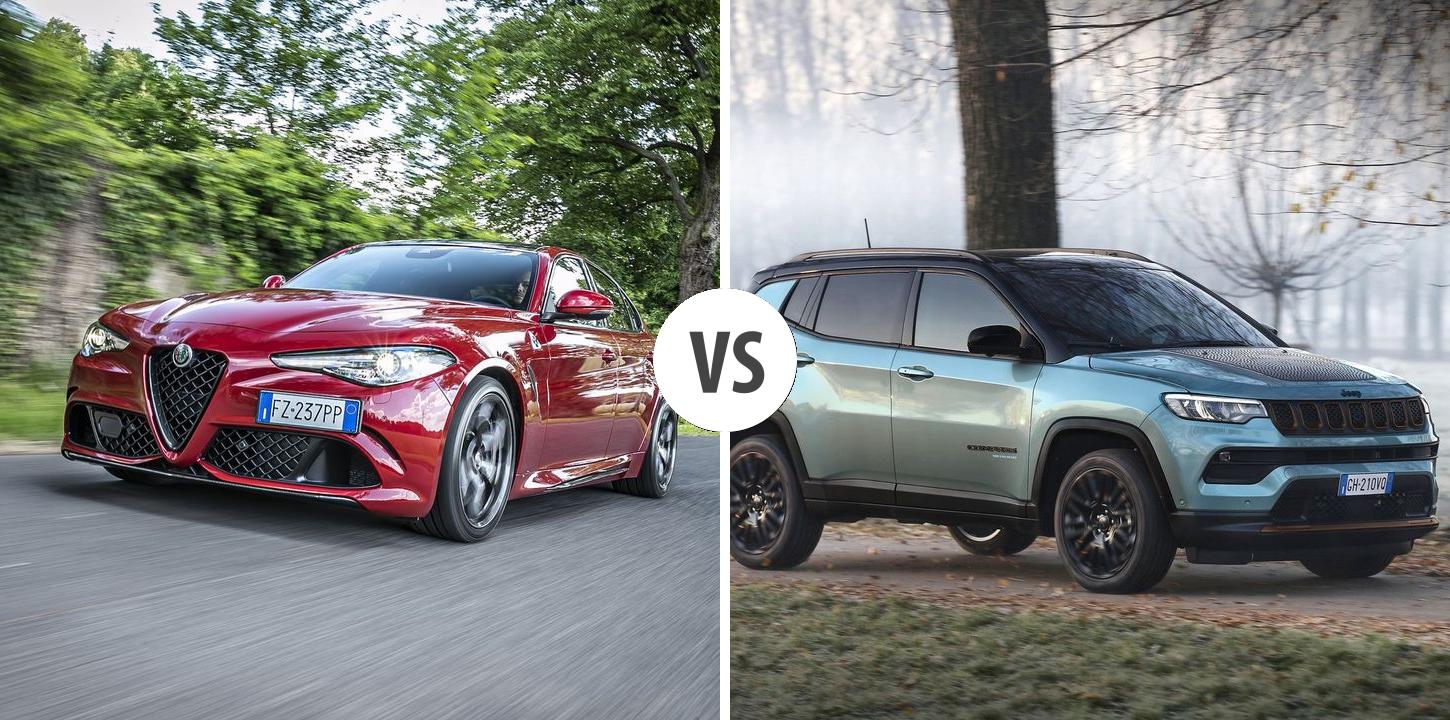 Alfa Romeo Giulia VS Jeep Compass Autovergleich AUTOGOTT.DE