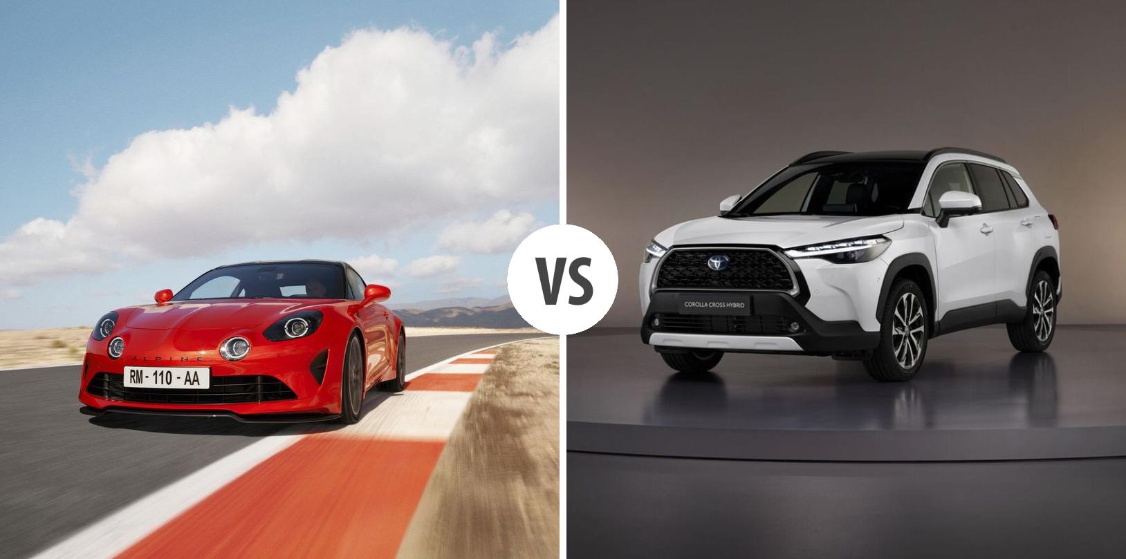 Alpine A110 VS Toyota Corolla Cross – Vergleiche Preise, Leistung ...