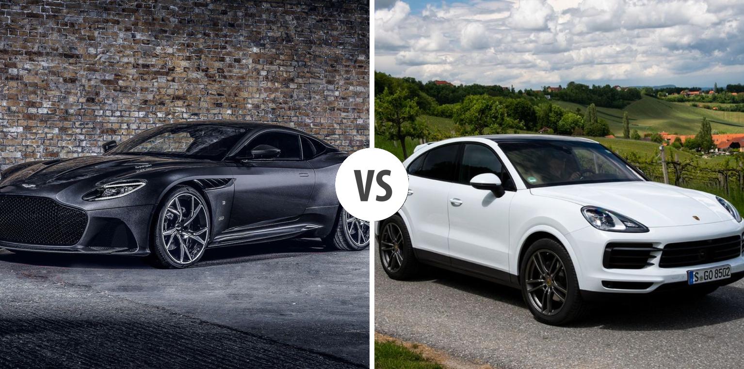 Aston Martin DBS Superleggera Coupe VS Porsche Cayenne Coupé