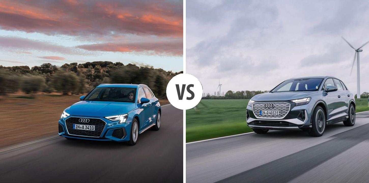 Audi A3 Sportback VS Audi Q4 etron Autovergleich AUTOGOTT.DE
