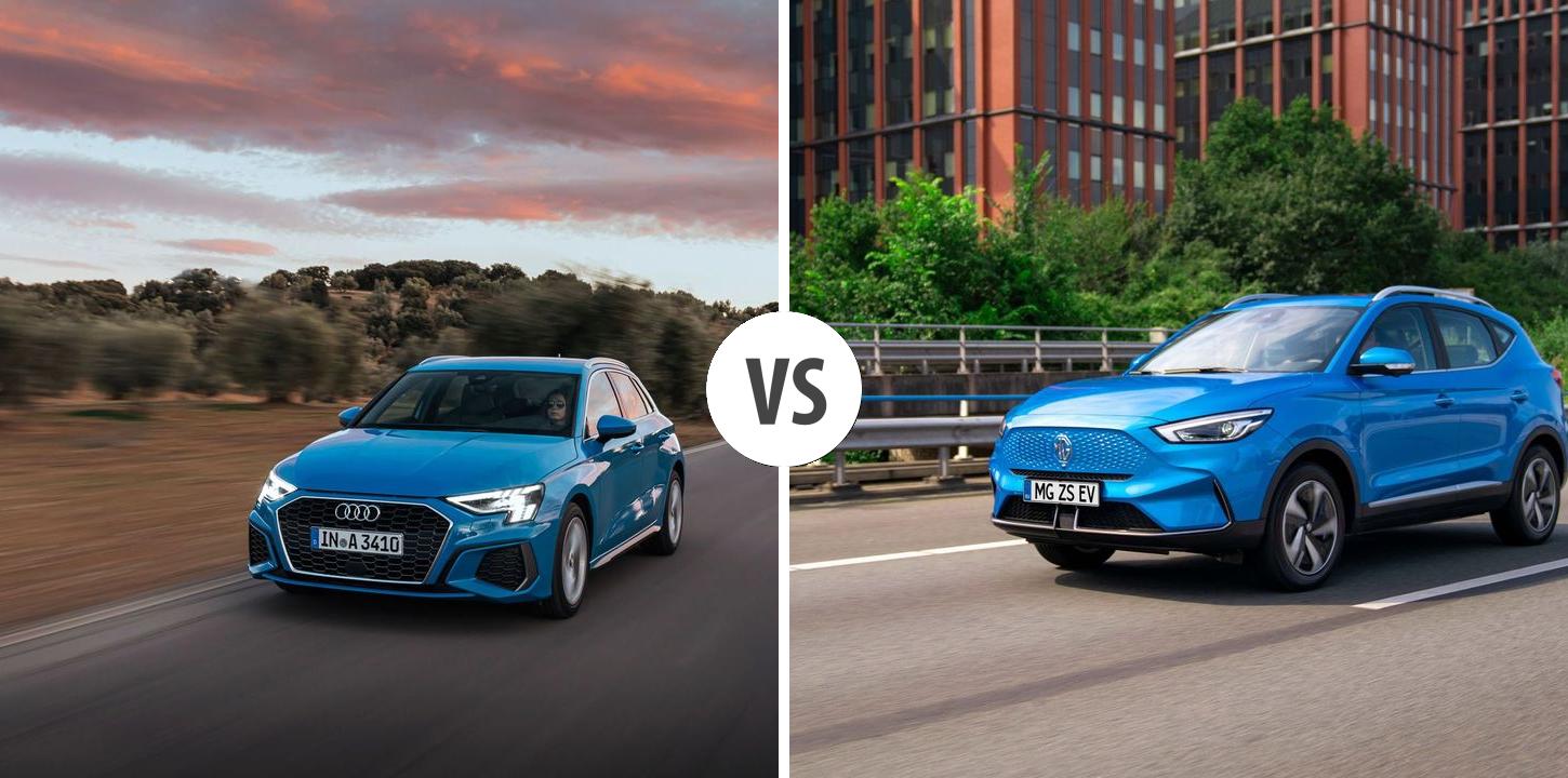 Audi A3 Sportback VS MG ZS EV Autovergleich AUTOGOTT.DE