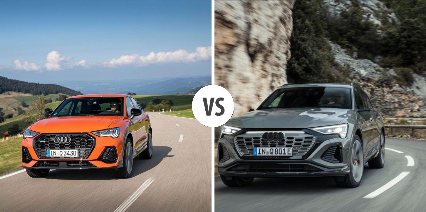 Audi Q3 Sportback VS Audi Q8 etron Autovergleich AUTOGOTT.DE