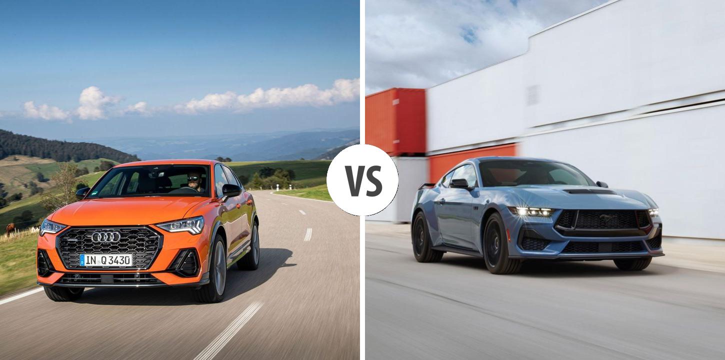 Audi Q3 Sportback VS Ford Mustang Fastback Autovergleich AUTOGOTT.DE