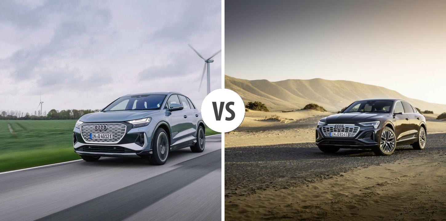 Audi Q4 etron VS Audi Q8 etron Sportback Autovergleich AUTOGOTT.DE
