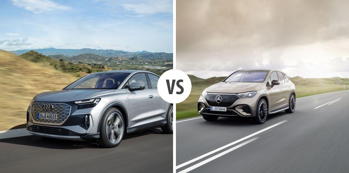 Audi Q4 Sportback etron VS Mercedes EQE SUV Autovergleich AUTOGOTT.DE
