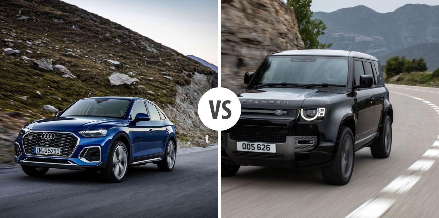 Audi Q5 Sportback VS Land Rover Defender Autovergleich AUTOGOTT.DE