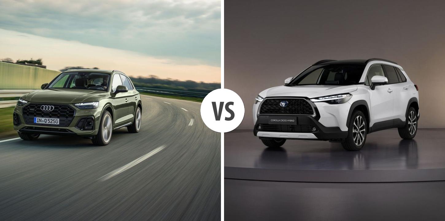 Audi Q5 VS Toyota Corolla Cross Autovergleich | AUTOGOTT.DE