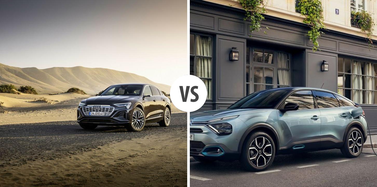 Audi Q8 etron Sportback VS Citroën ëC4 X Autovergleich AUTOGOTT.DE