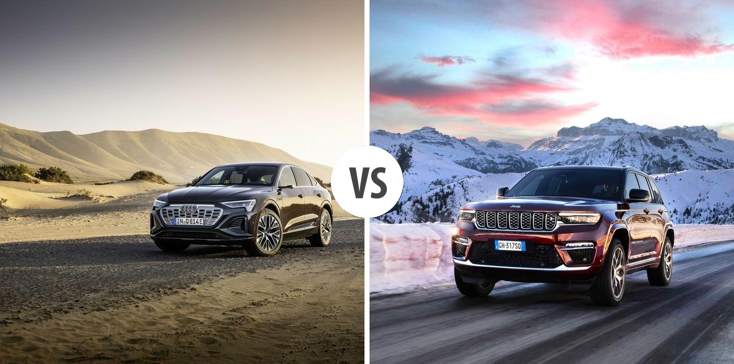 Audi Q8 etron Sportback VS Jeep Grand Cherokee Autovergleich AUTOGOTT.DE