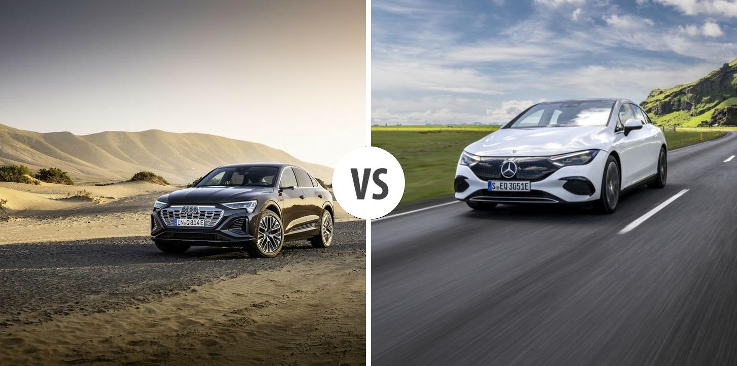 Audi Q8 etron Sportback VS Mercedes EQE Limousine Autovergleich AUTOGOTT.DE