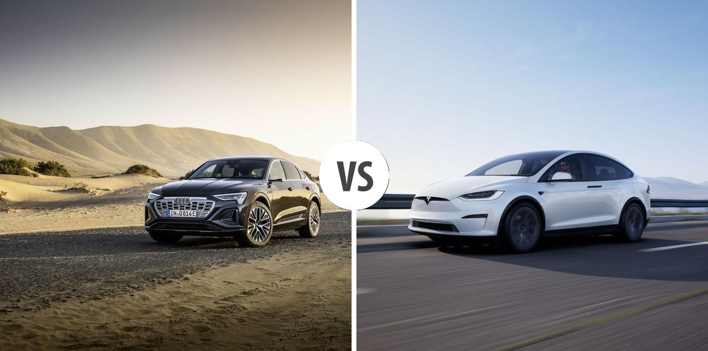 Audi Q8 etron Sportback VS TESLA Model X Autovergleich AUTOGOTT.DE
