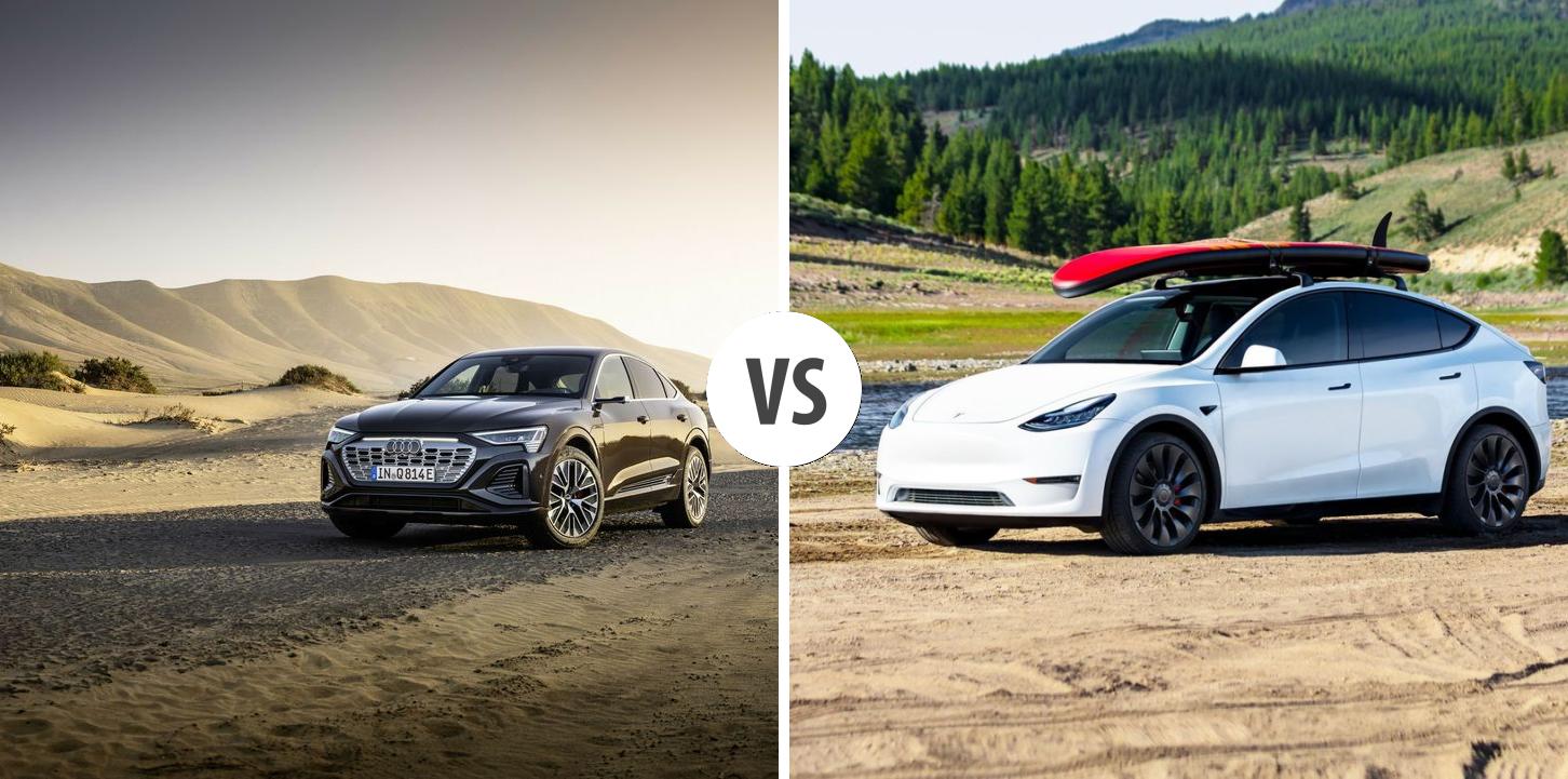 Audi Q8 etron Sportback VS TESLA Model Y Autovergleich AUTOGOTT.DE