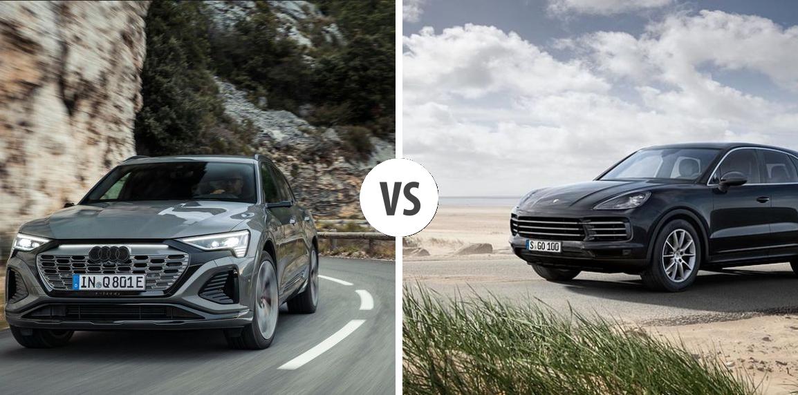 Audi Q8 etron VS Porsche Cayenne Autovergleich AUTOGOTT.DE