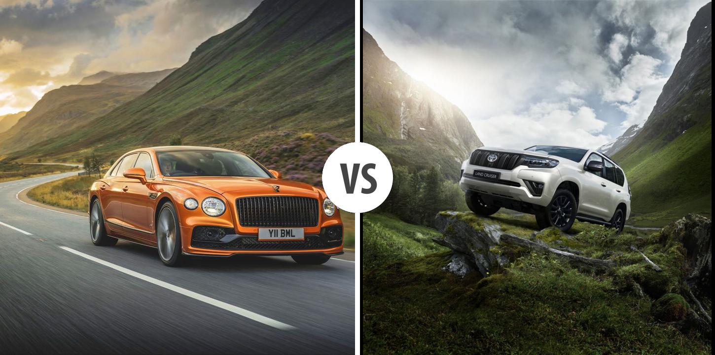 Bentley Flying Spur VS Toyota Land Cruiser Autovergleich AUTOGOTT.DE