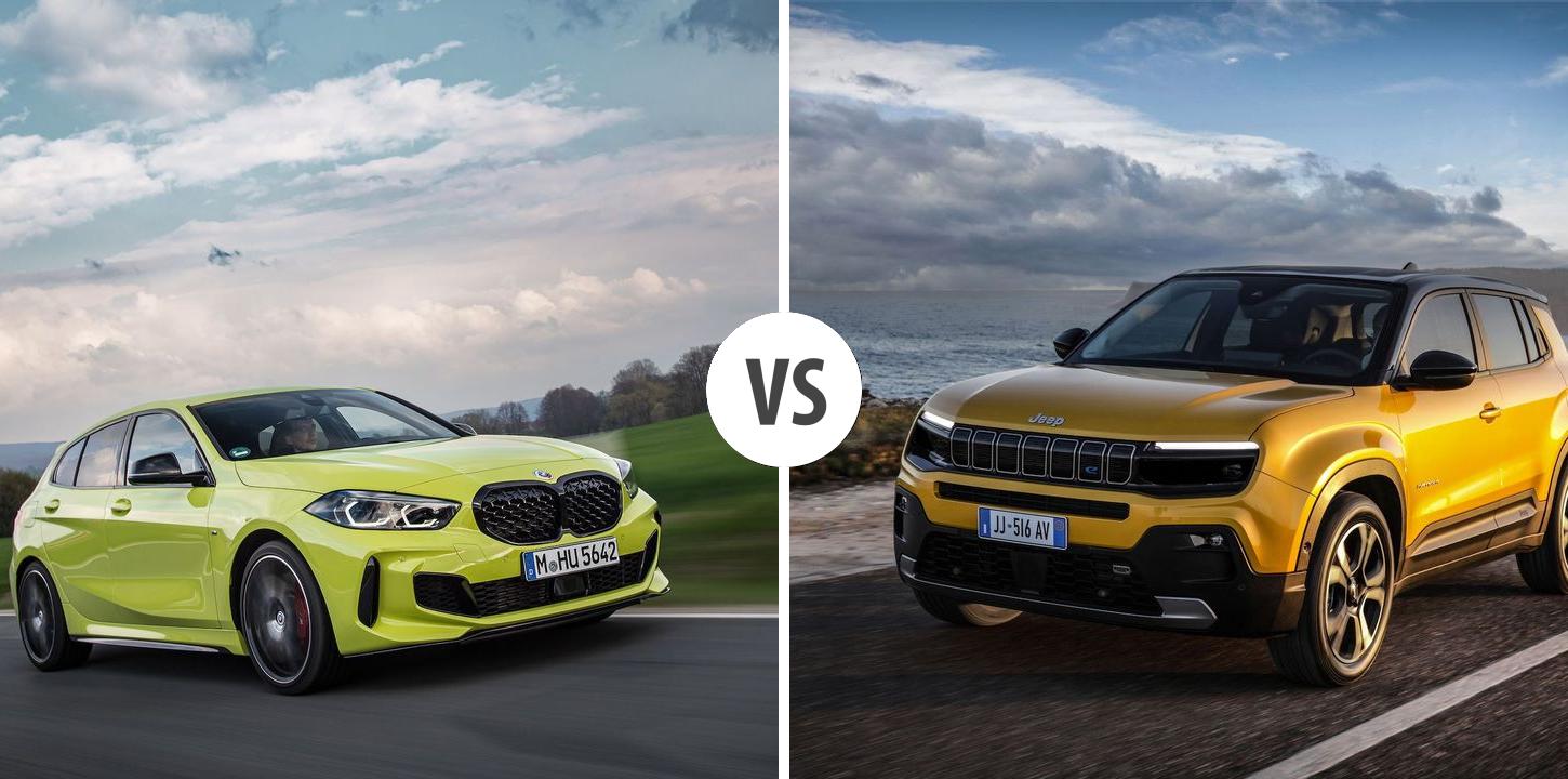 BMW 1er VS Jeep Avenger Electric Autovergleich | AUTOGOTT.DE