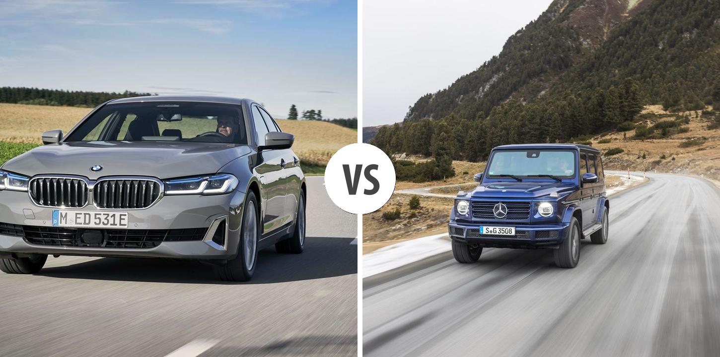 BMW 5er Limousine VS Mercedes G-Klasse – Vergleiche Preise, Leistung ...