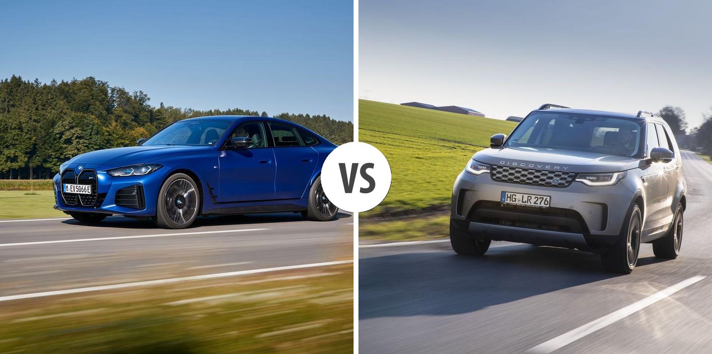 BMW i4 VS Land Rover Discovery Autovergleich AUTOGOTT.DE