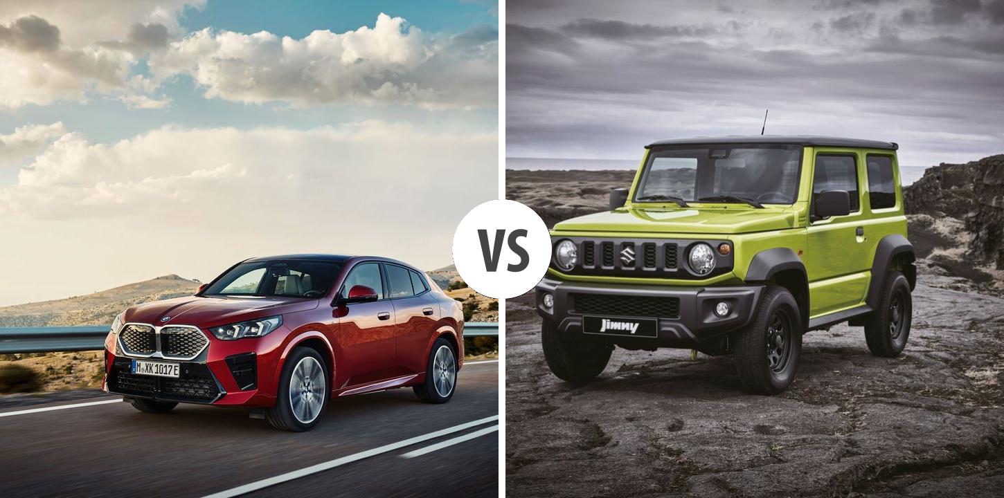 BMW iX2 VS Suzuki Jimny Autovergleich | AUTOGOTT.DE