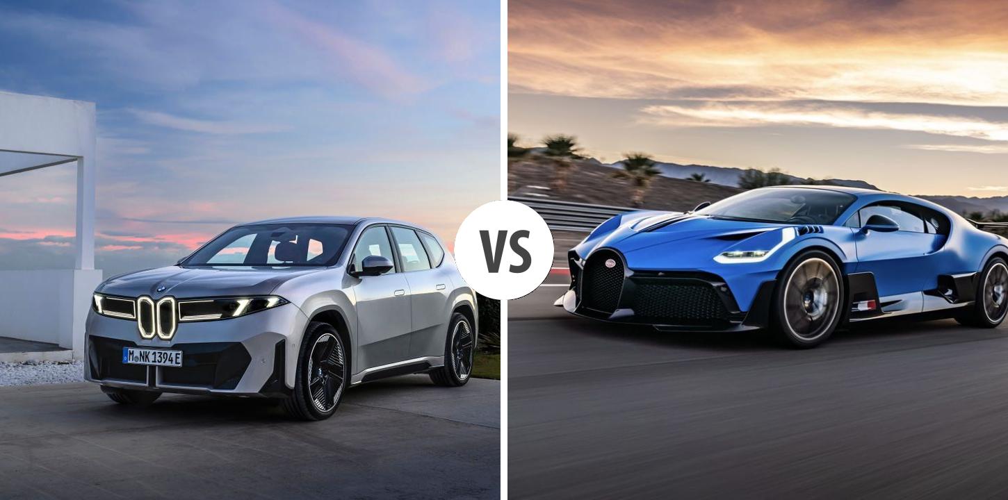 BMW iX3 VS Bugatti Divo Autovergleich | AUTOGOTT.DE