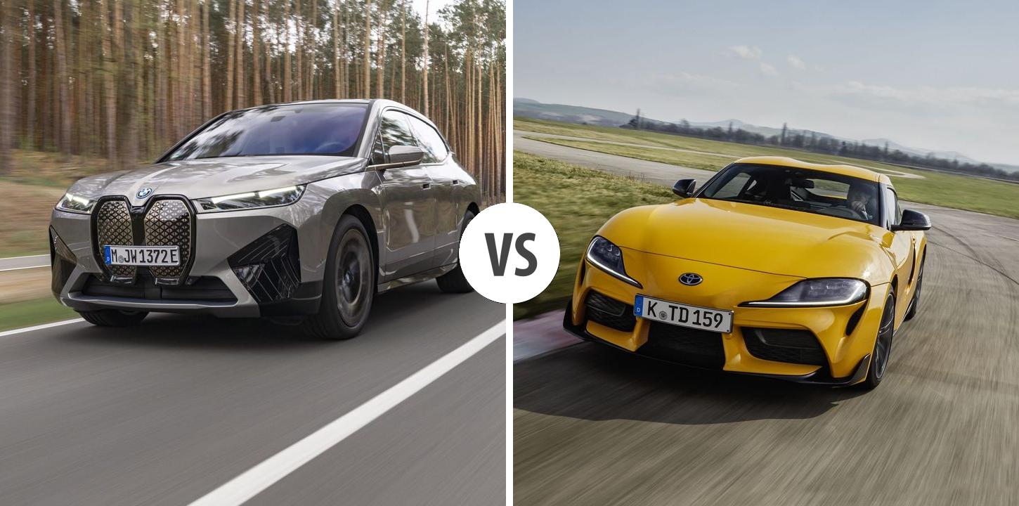 BMW iX VS Toyota Supra – Vergleiche Preise, Leistung, Kofferraum ...