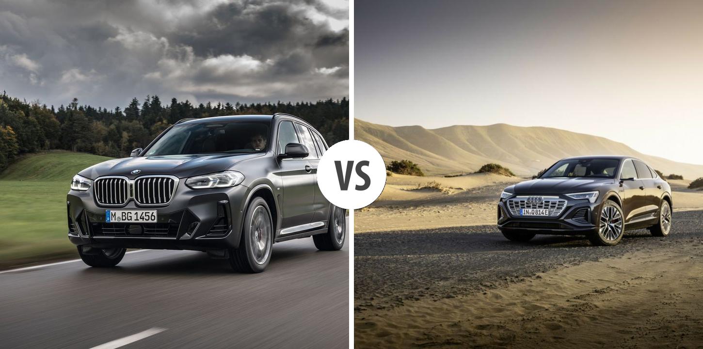 BMW X3 VS Audi Q8 etron Sportback Autovergleich AUTOGOTT.DE