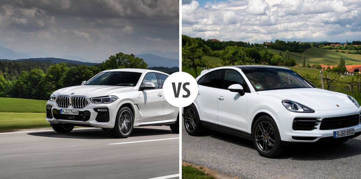 BMW X6 VS Porsche Cayenne Coupé Autovergleich AUTOGOTT.DE
