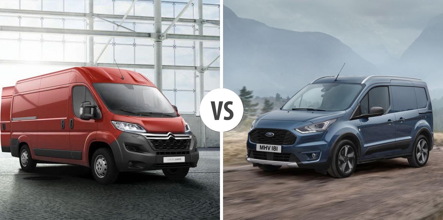 Citroën Jumper Elektro VS Ford Transit Connect HochdachKombi