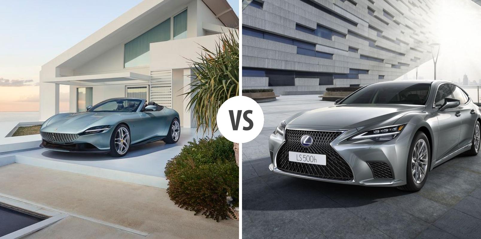 Ferrari Roma Cabrio VS Lexus LS – Vergleiche Preise, Leistung ...