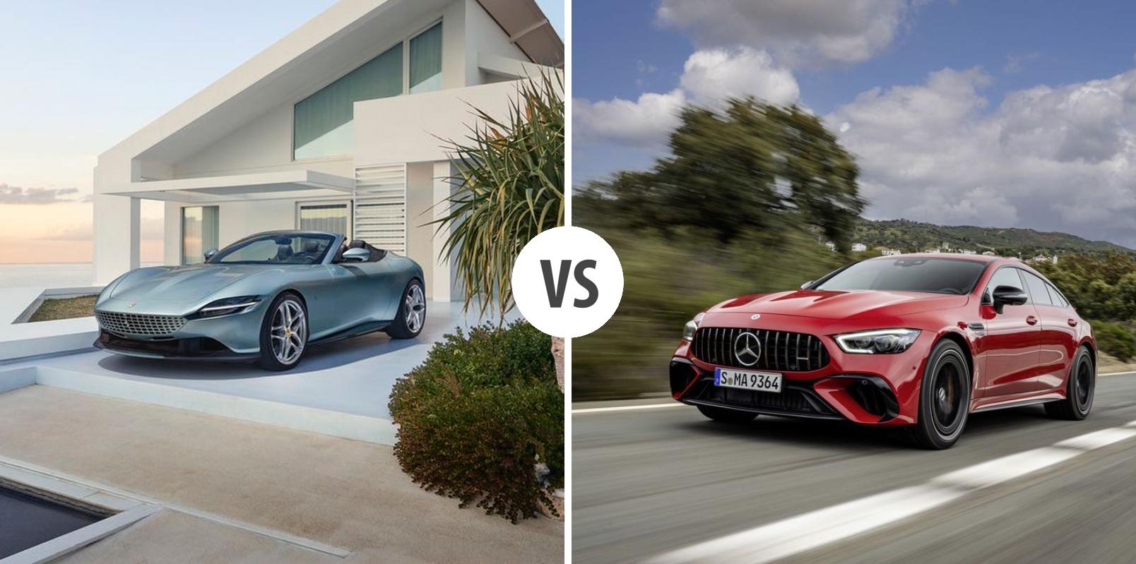 Ferrari Roma Cabrio VS Mercedes AMG GT 4-Türer Coupé – Vergleiche ...