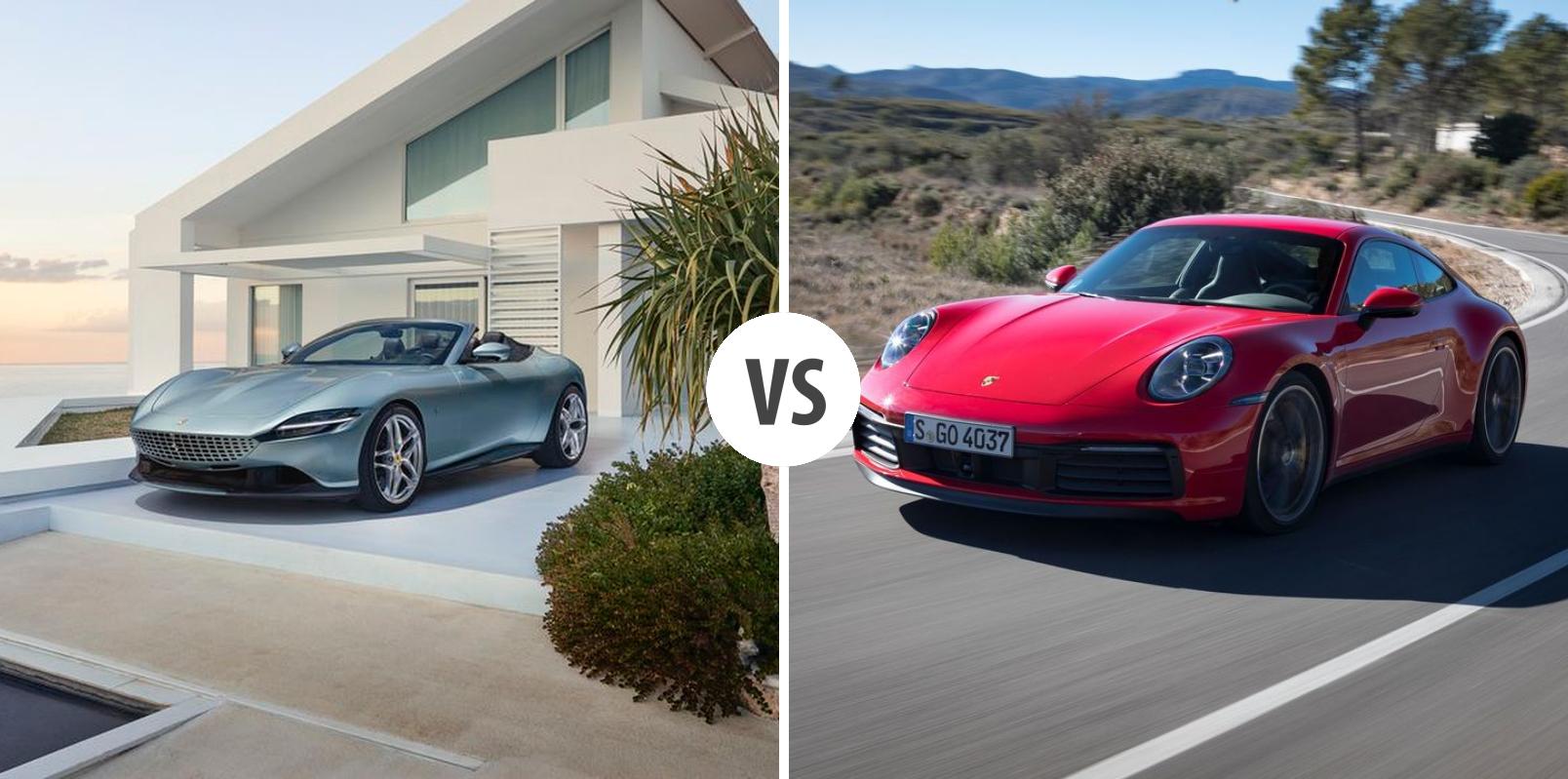 Ferrari Roma Cabrio VS Porsche 911 Coupé – Vergleiche Preise, Leistung ...