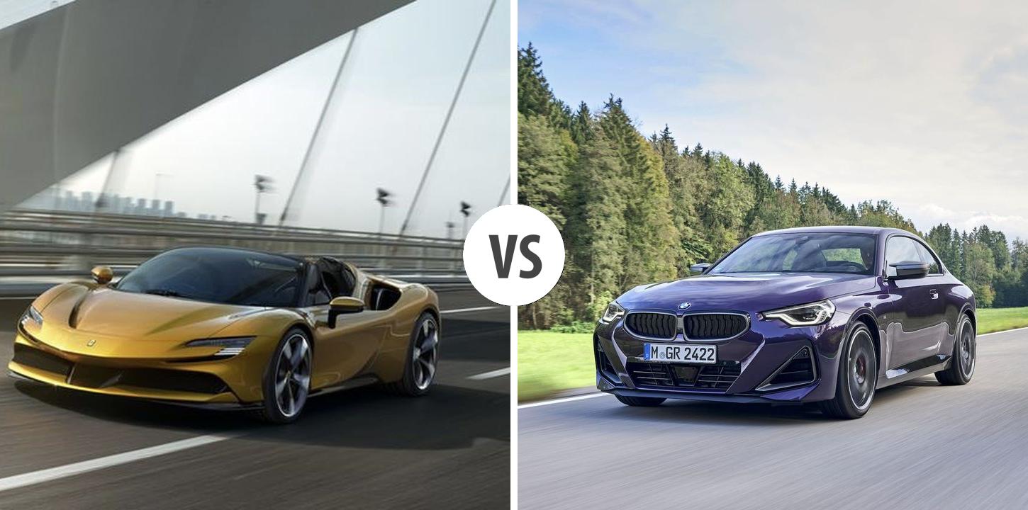 Ferrari SF90 Roadster VS BMW 2er Coup Vergleiche Preise Leistung ferrari-sf90-roadster-vs-bmw-2er-coup-vergleiche-preise-leistung