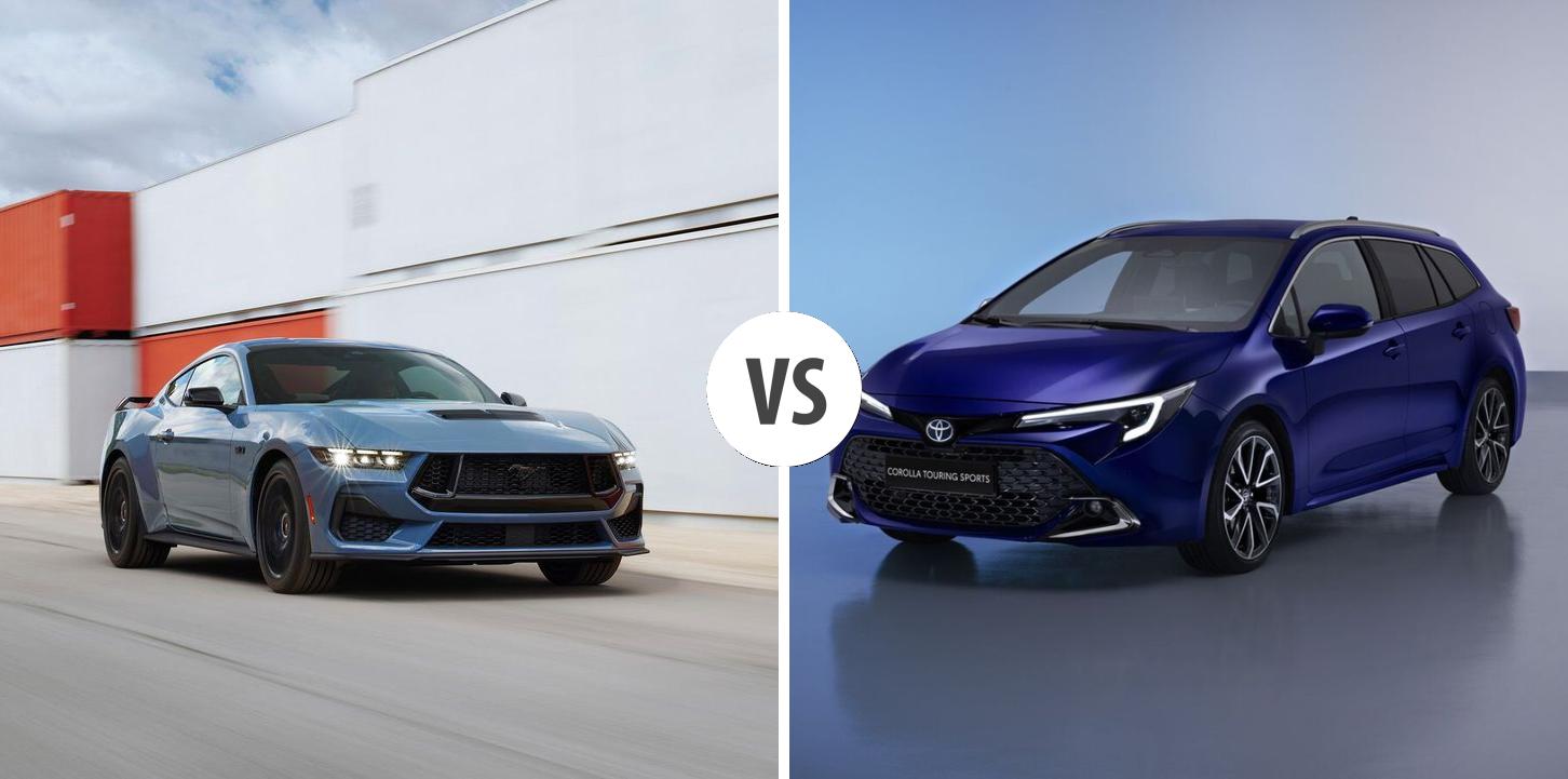 Ford Mustang Fastback VS Toyota Corolla Touring Sports – Vergleiche ...