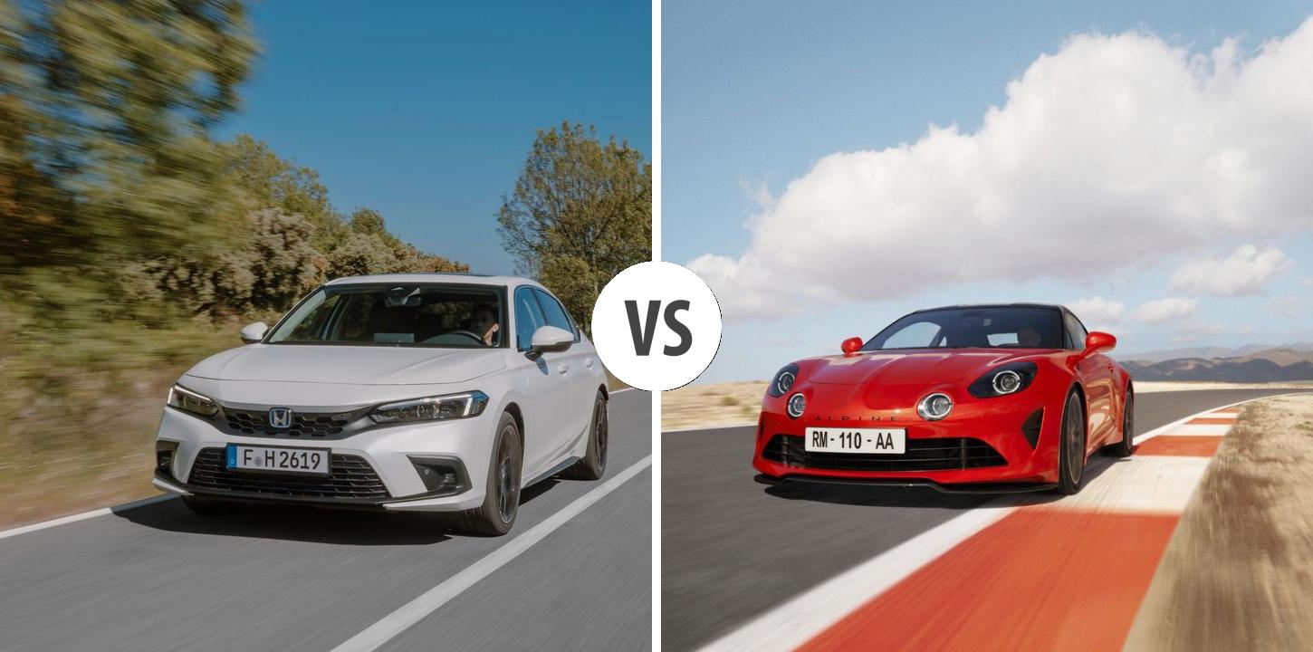 Honda Civic VS Alpine A110 Autovergleich AUTOGOTT.DE