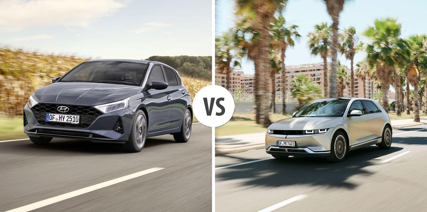 Hyundai i20 VS Hyundai IONIQ 5 Autovergleich | AUTOGOTT.DE