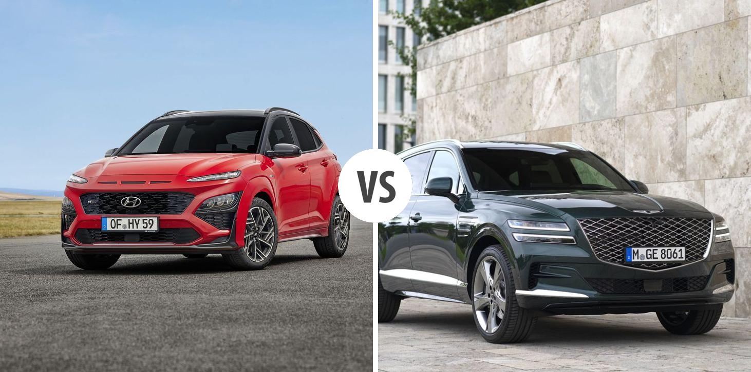 Hyundai Kona VS Genesis GV80 – Vergleiche Preise, Leistung, Kofferraum ...