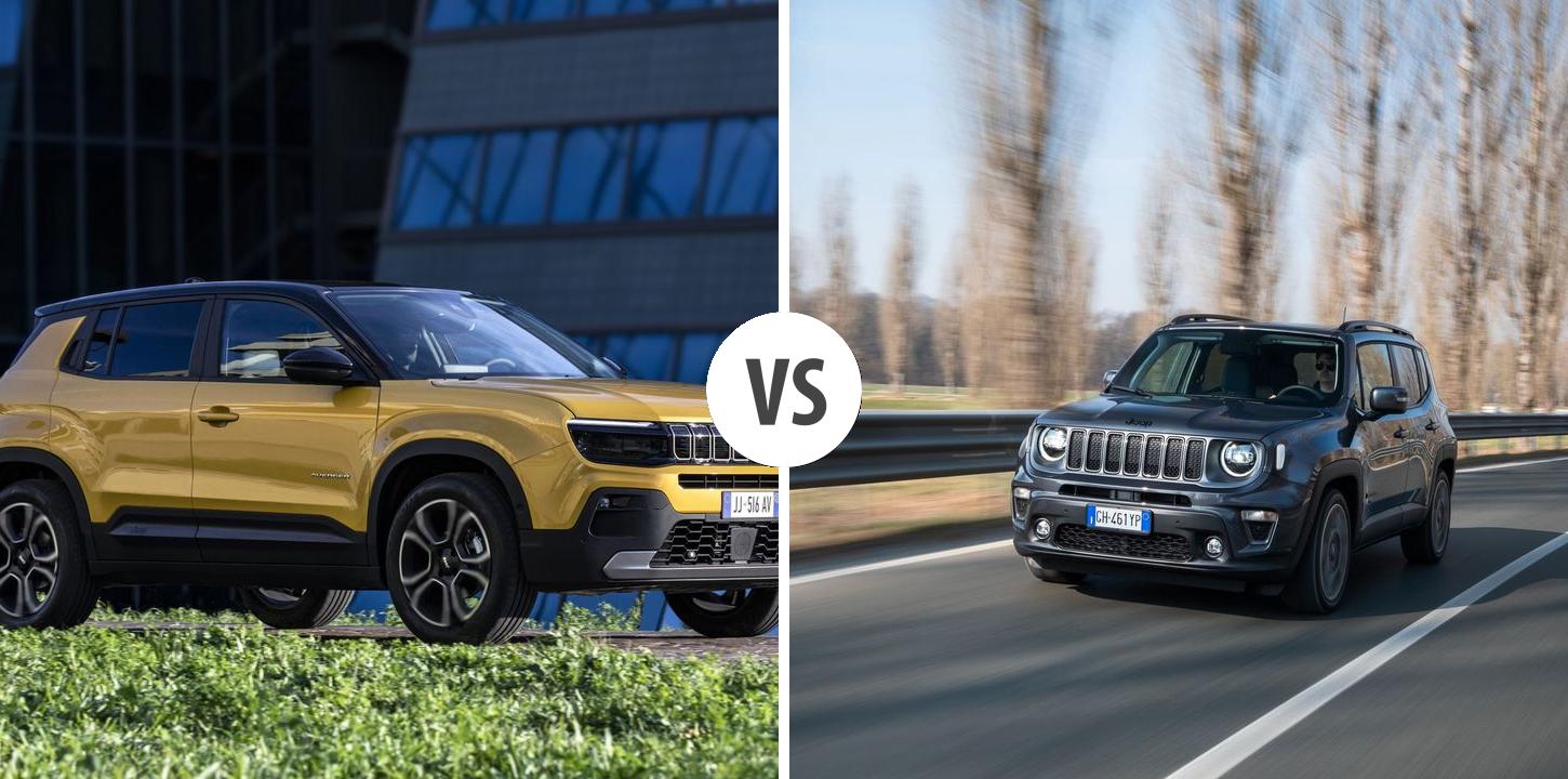 Jeep Avenger VS Jeep Renegade Autovergleich AUTOGOTT.DE