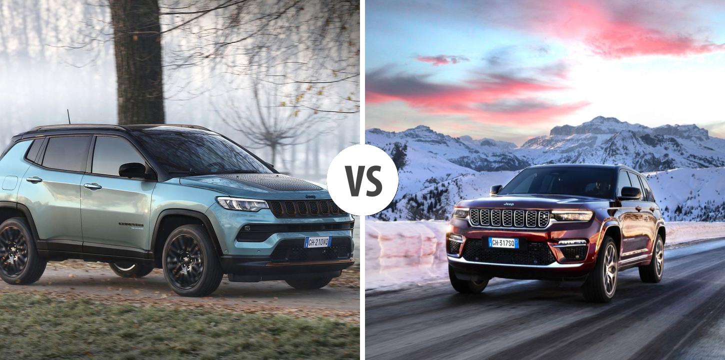 Jeep Compass VS Jeep Grand Cherokee Autovergleich AUTOGOTT.DE