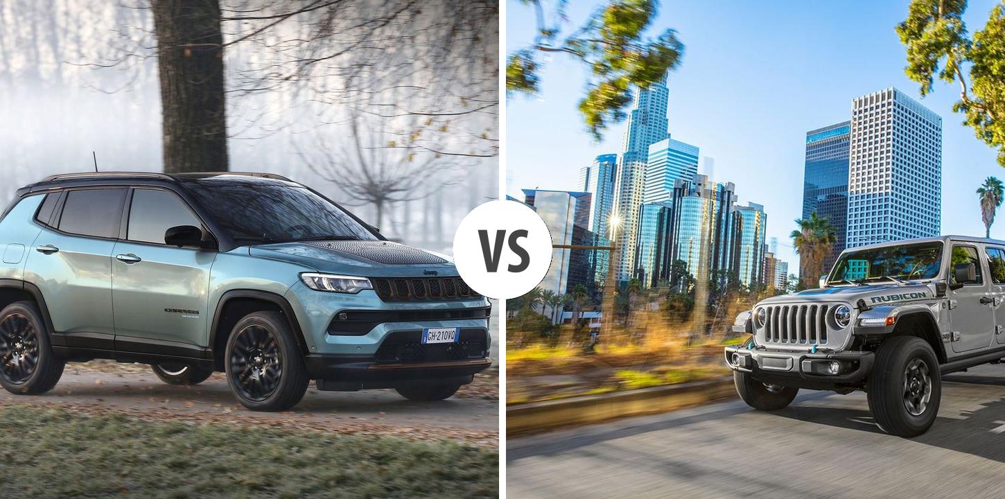 Jeep Compass VS Jeep Wrangler Autovergleich AUTOGOTT.DE