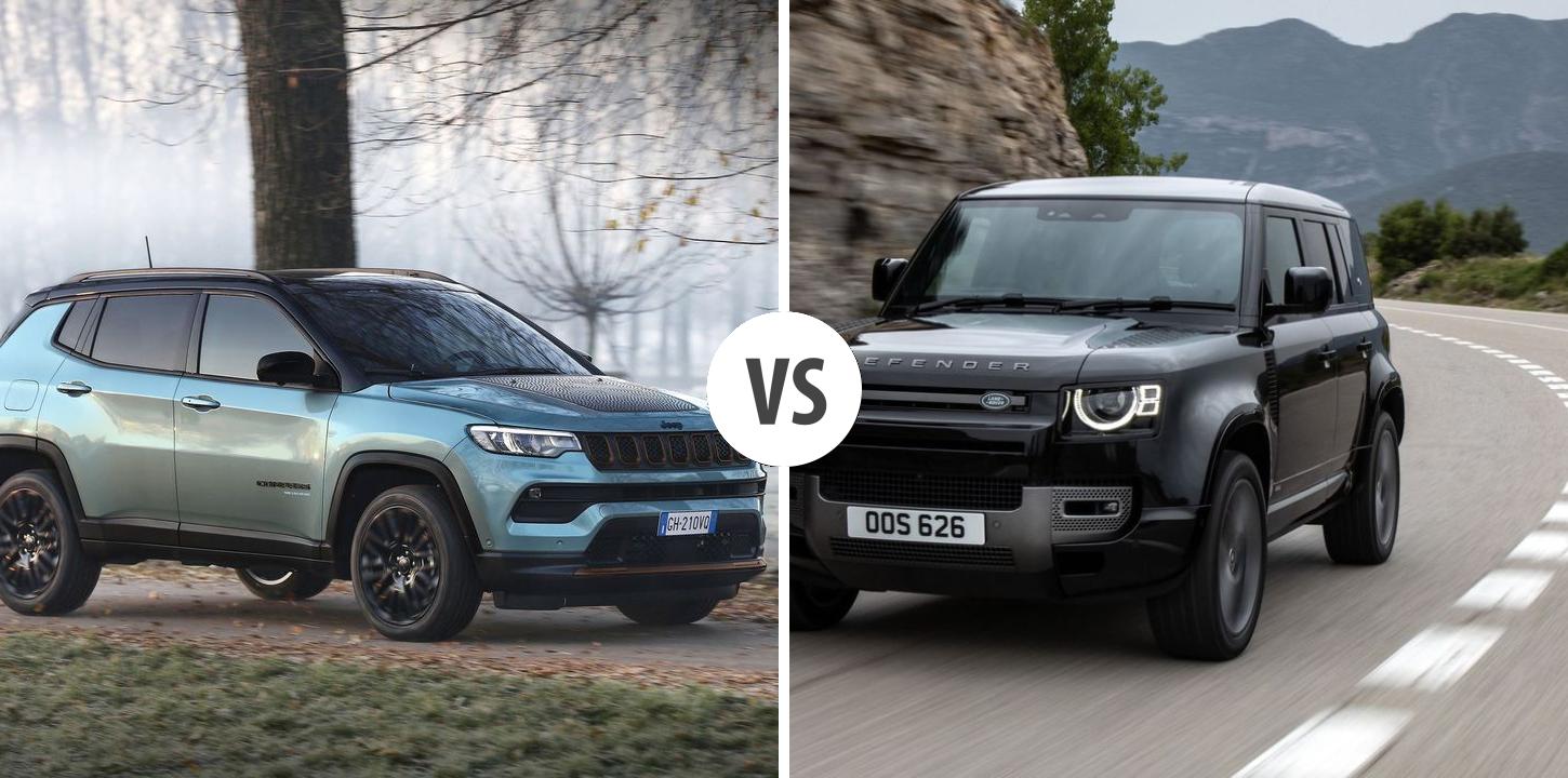 Jeep Compass VS Land Rover Defender – Vergleiche Preise, Leistung ...
