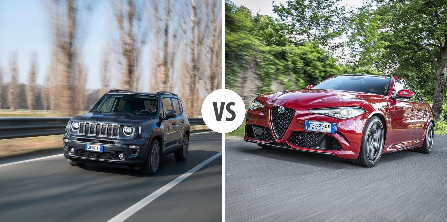 Jeep Renegade VS Alfa Romeo Giulia Autovergleich AUTOGOTT.DE