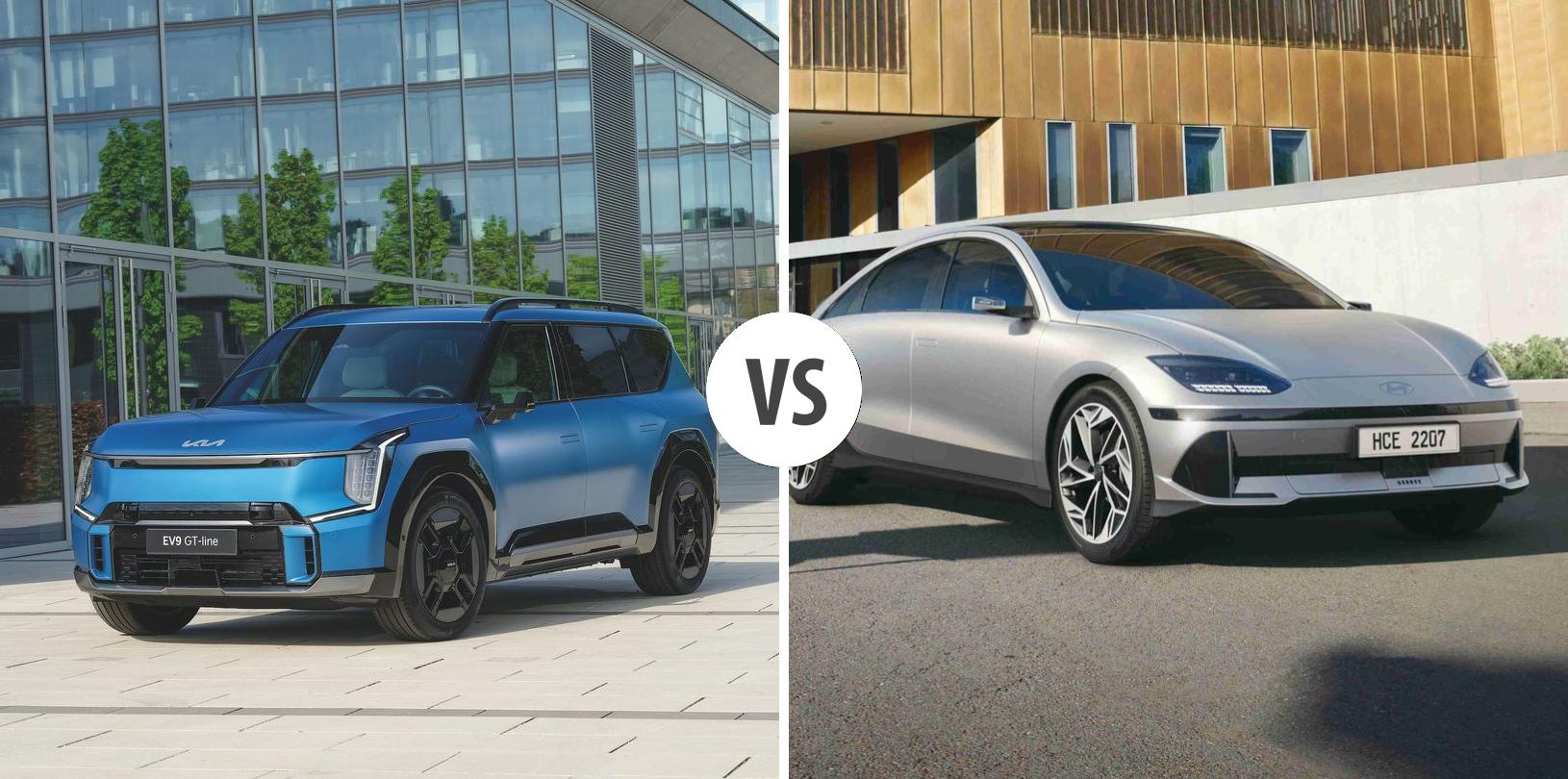 KIA EV9 VS Hyundai IONIQ 6 Autovergleich | AUTOGOTT.DE