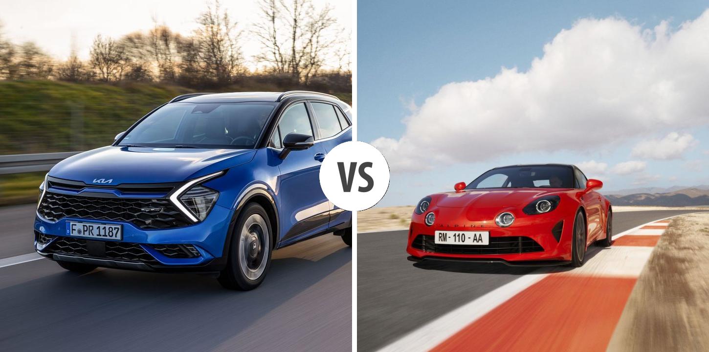 KIA Sportage VS Alpine A110 Autovergleich AUTOGOTT.DE