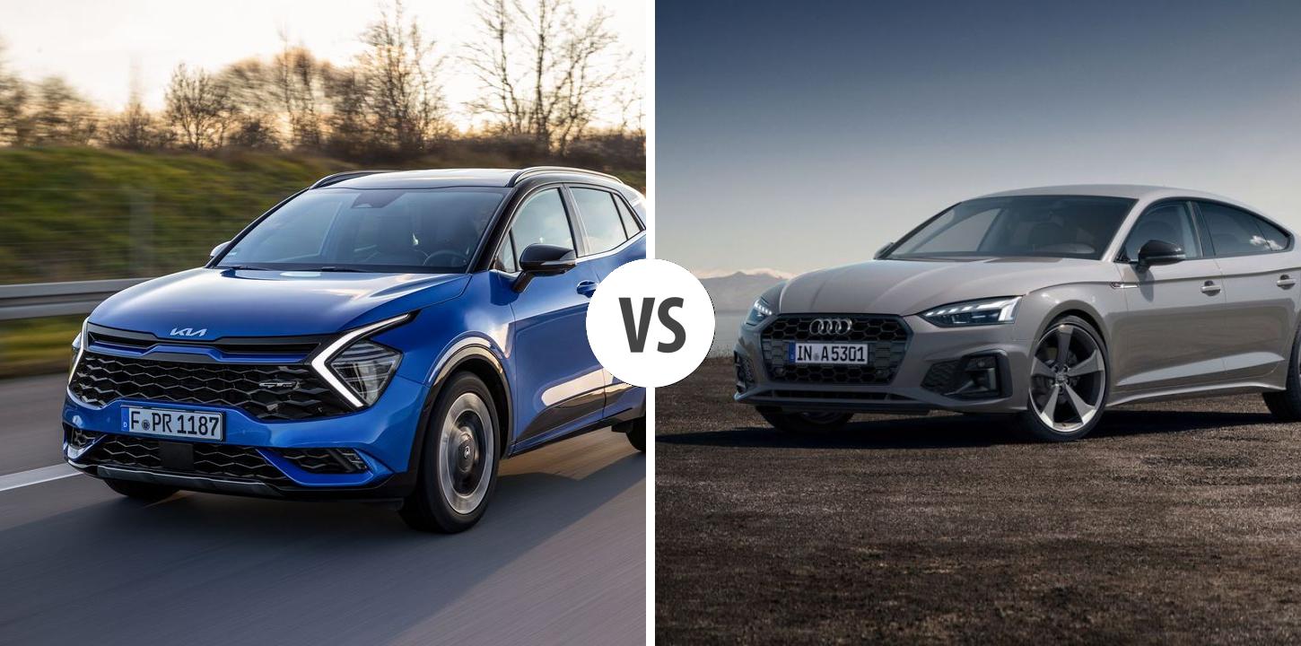 KIA Sportage VS Audi A5 Sportback Autovergleich AUTOGOTT.DE