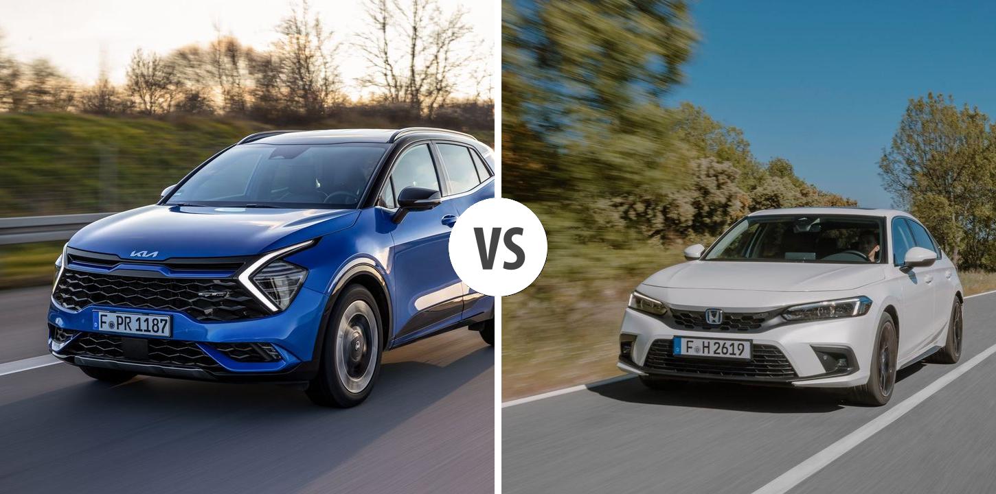 KIA Sportage VS Honda Civic Autovergleich