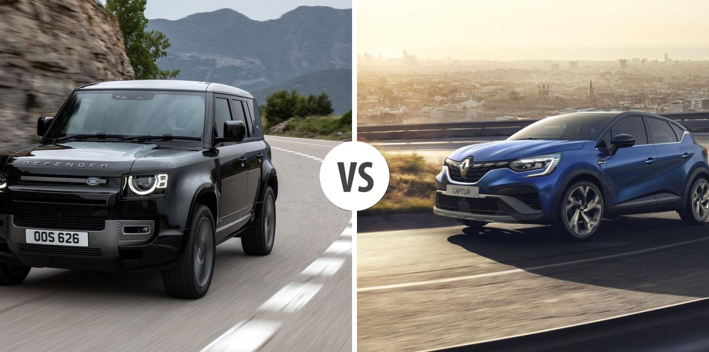 Land Rover Defender VS Renault Captur – Vergleiche Preise, Leistung ...