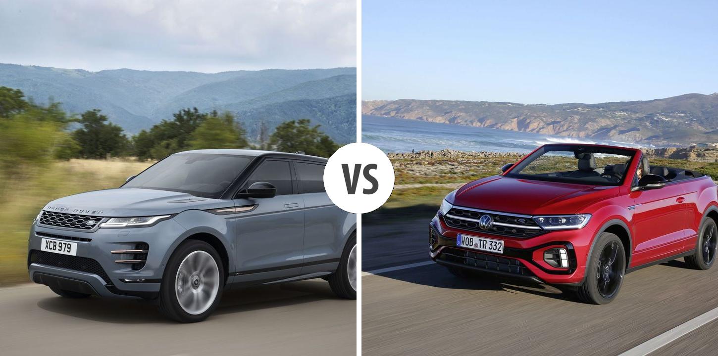 Land Rover Range Rover Evoque VS Volkswagen T-Roc Cabriolet ...
