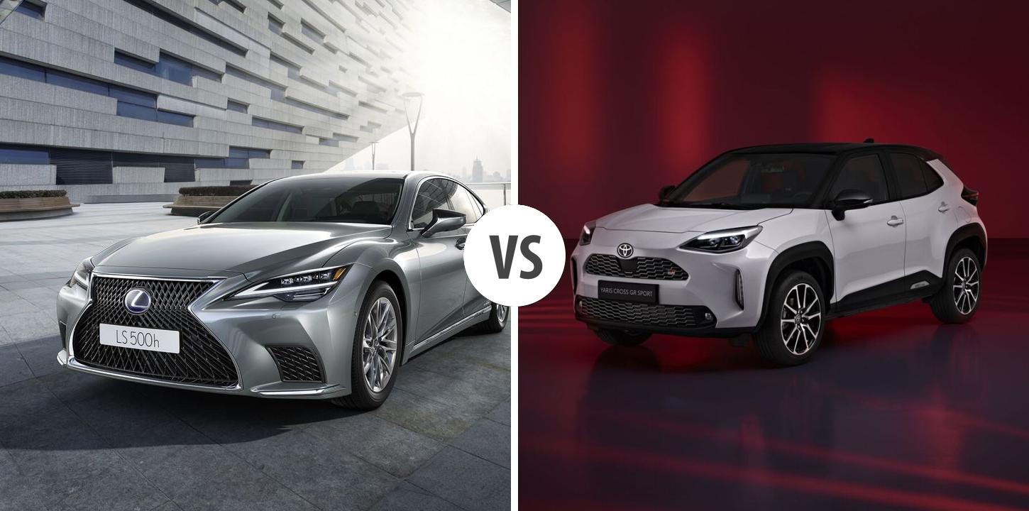 Lexus LS VS Toyota Yaris Cross – Vergleiche Preise, Leistung ...