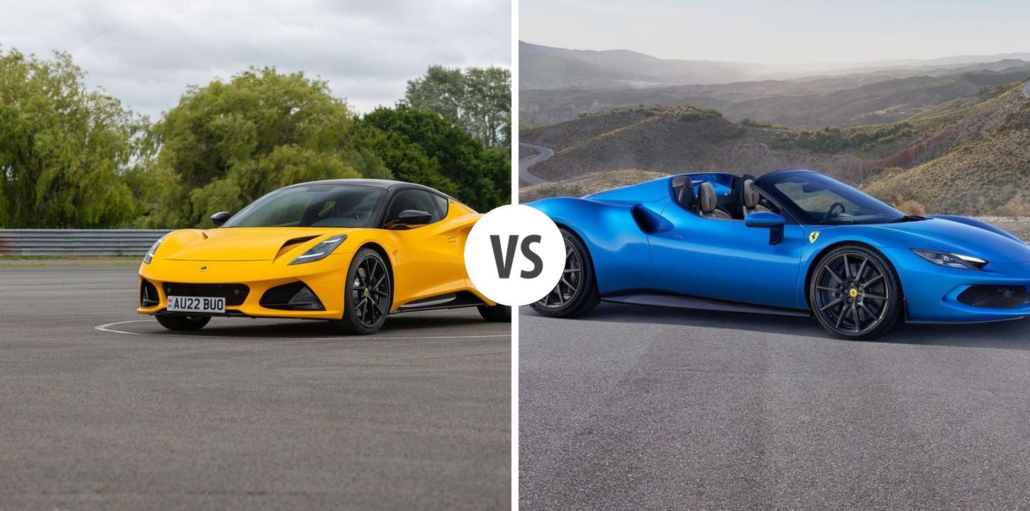 Lotus Emira VS Ferrari 296 Targa Autovergleich AUTOGOTT.DE
