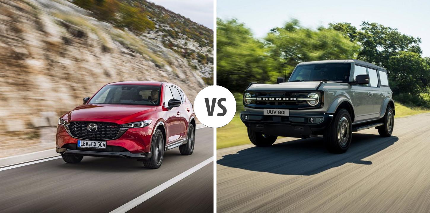 Mazda CX-5 VS Ford Bronco – Vergleiche Preise, Leistung, Kofferraum