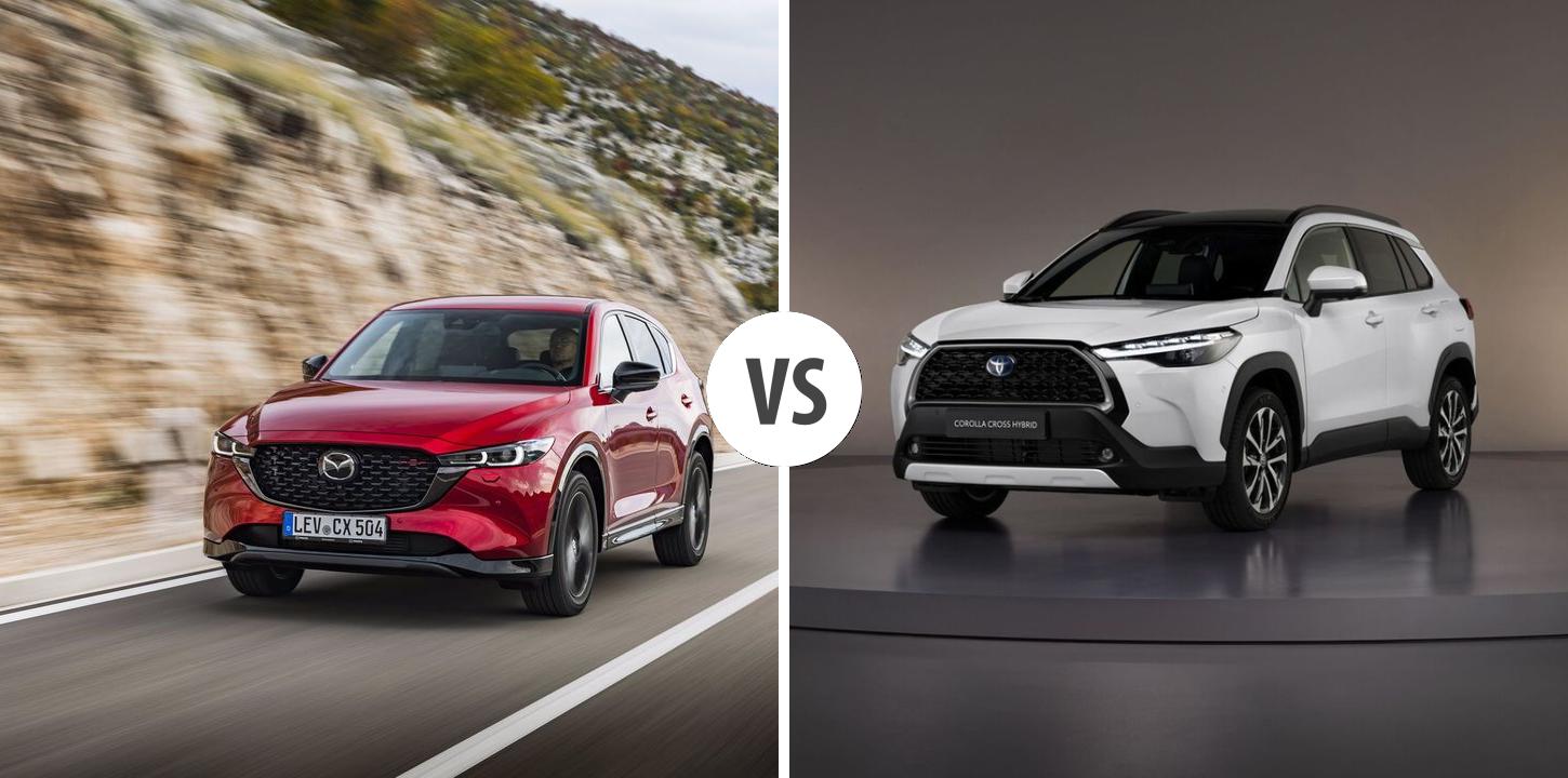 Mazda CX-5 VS Toyota Corolla Cross Autovergleich | AUTOGOTT.DE
